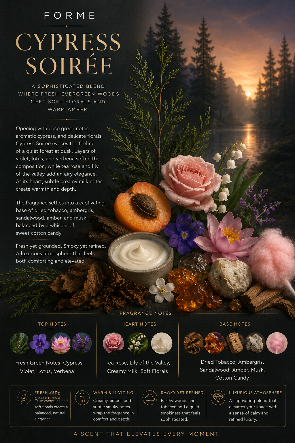Cypress Soirée Premium Fragrance Oil