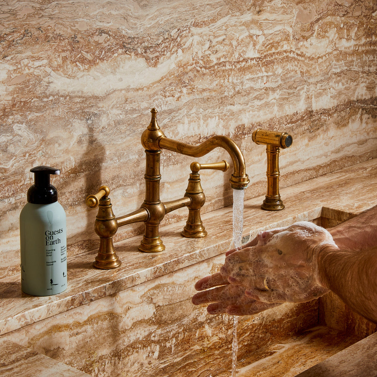 Guest on Earth Foaming Hand Soap Starter Kit, Citrus Oasis