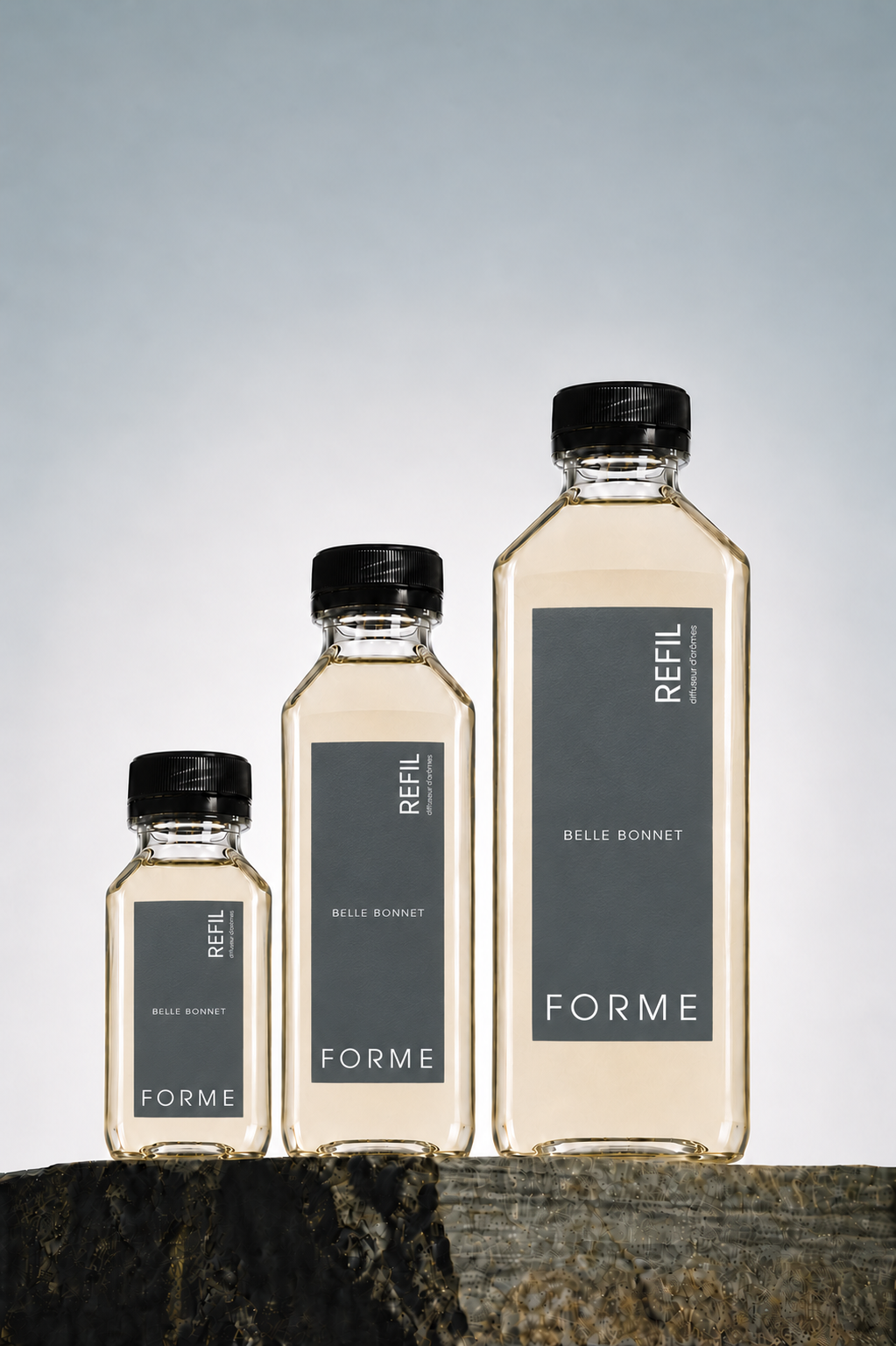 FORME Belle Bonnet Premium Fragrance Oil in 120 mL, 200 mL and 500 mL bottles