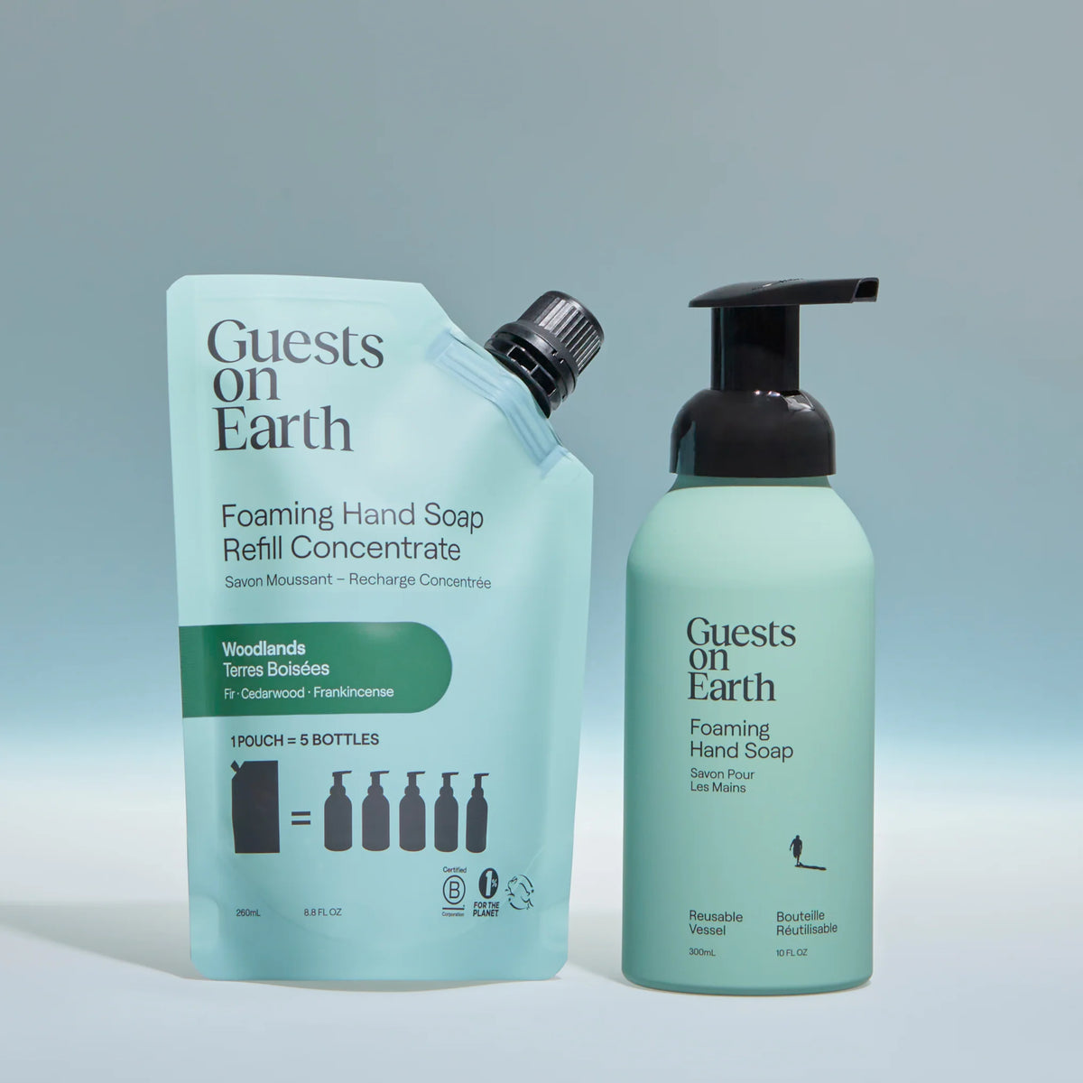 Guest on Earth Foaming Hand Soap Starter Kit, Citrus Oasis
